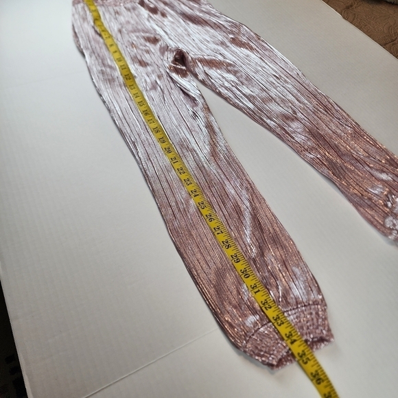 PEEK special occasion pants size 12 Rose Pink metallic NEW - Picture 11 of 14